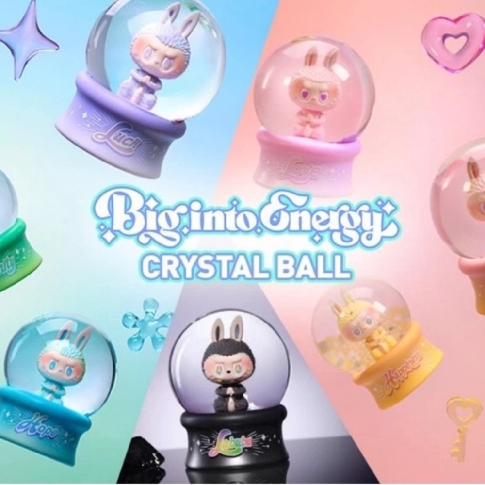 Labubu Big into Energy Crystal Ball LOVE